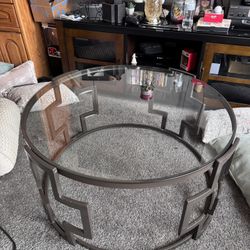  Glass Coffe Table Set