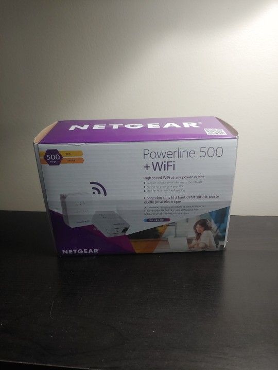 Netgear Wi-Fi Extender Powerline 500 With Instructions