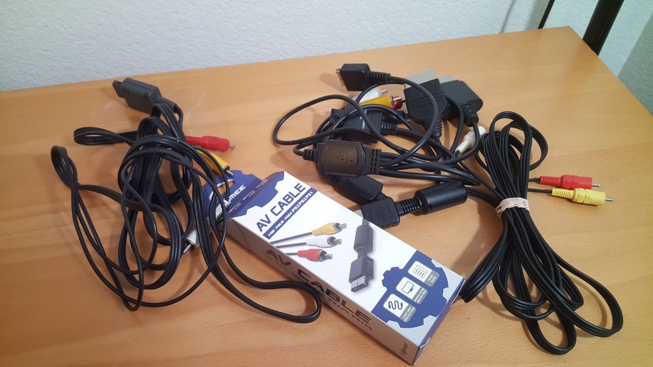 N64 PlayStation Xbox cables