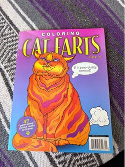 Cat farts coloring book