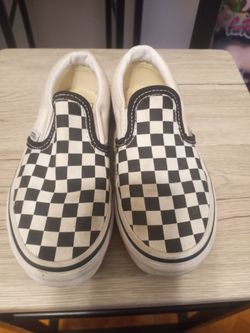 Kids Checkered Vans 13.5