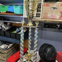 34 Inch Tall Racing Trophy 