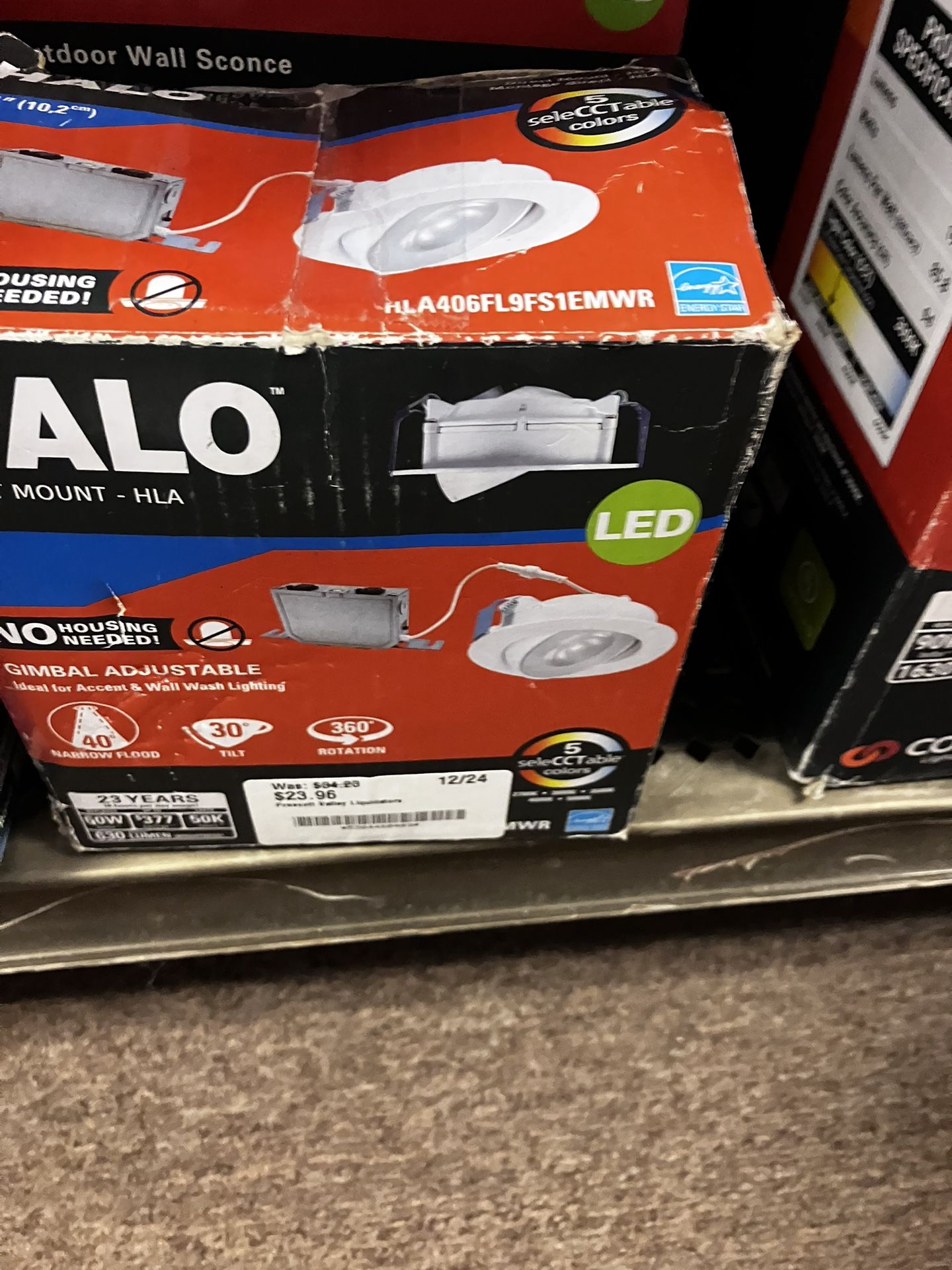 Halo 6” Slope Calling LED down light
