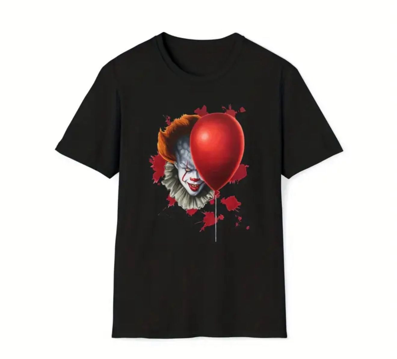 Horror Pennywise Unisex Black T Shirt