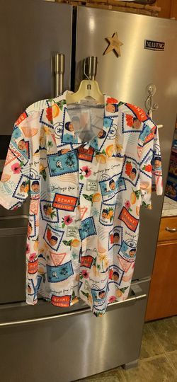 New York Mets Hawaiian Themed Dress Shirt, New