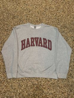 Vintage Harvard University Crewneck Grey  Sweatshirt Men’s Size Medium 