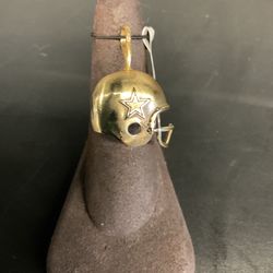 14KT Gold Dallas Cowboys Helmet Pendant 