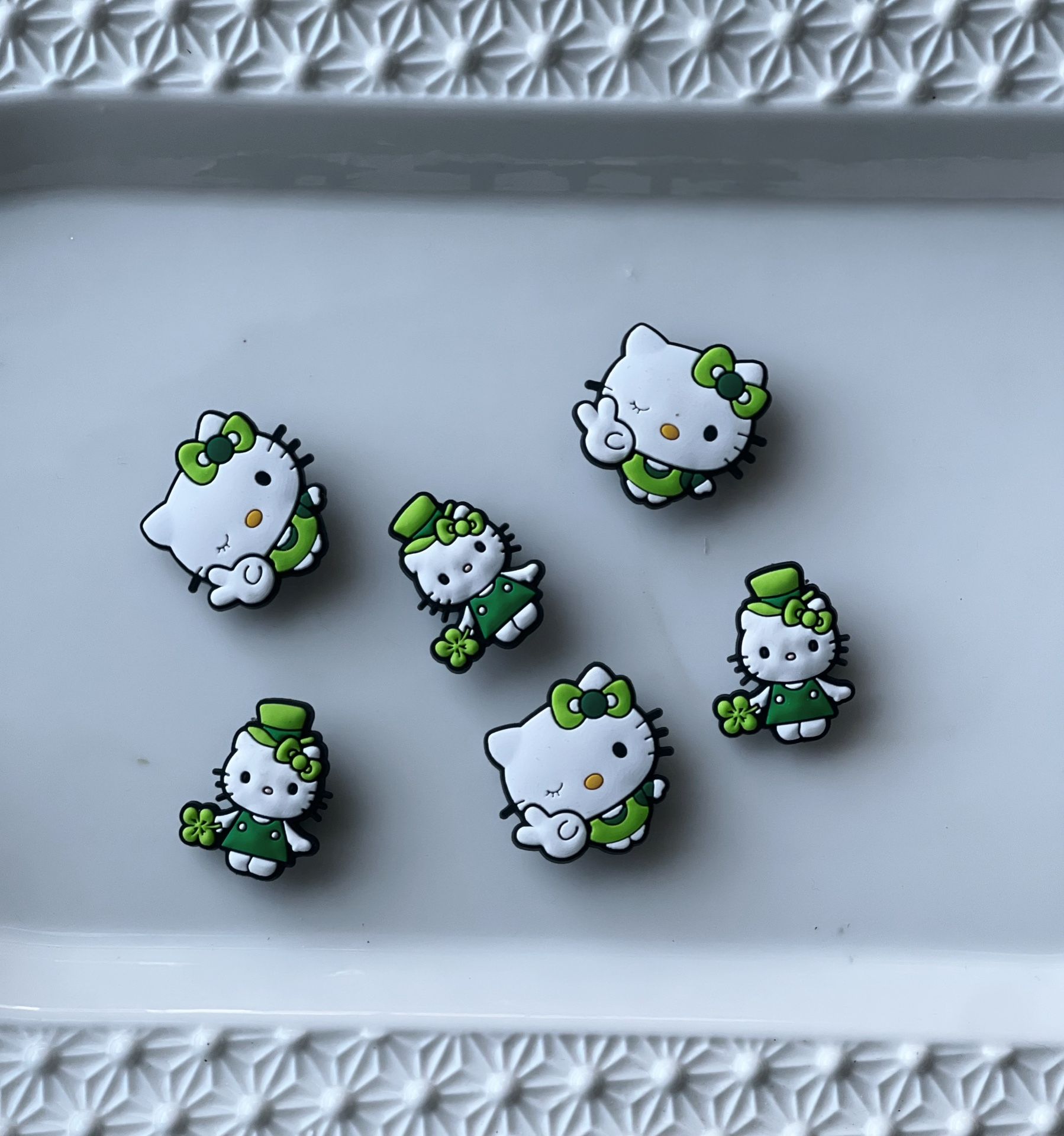 Hello kitty St Patrick’s Day Croc Charms