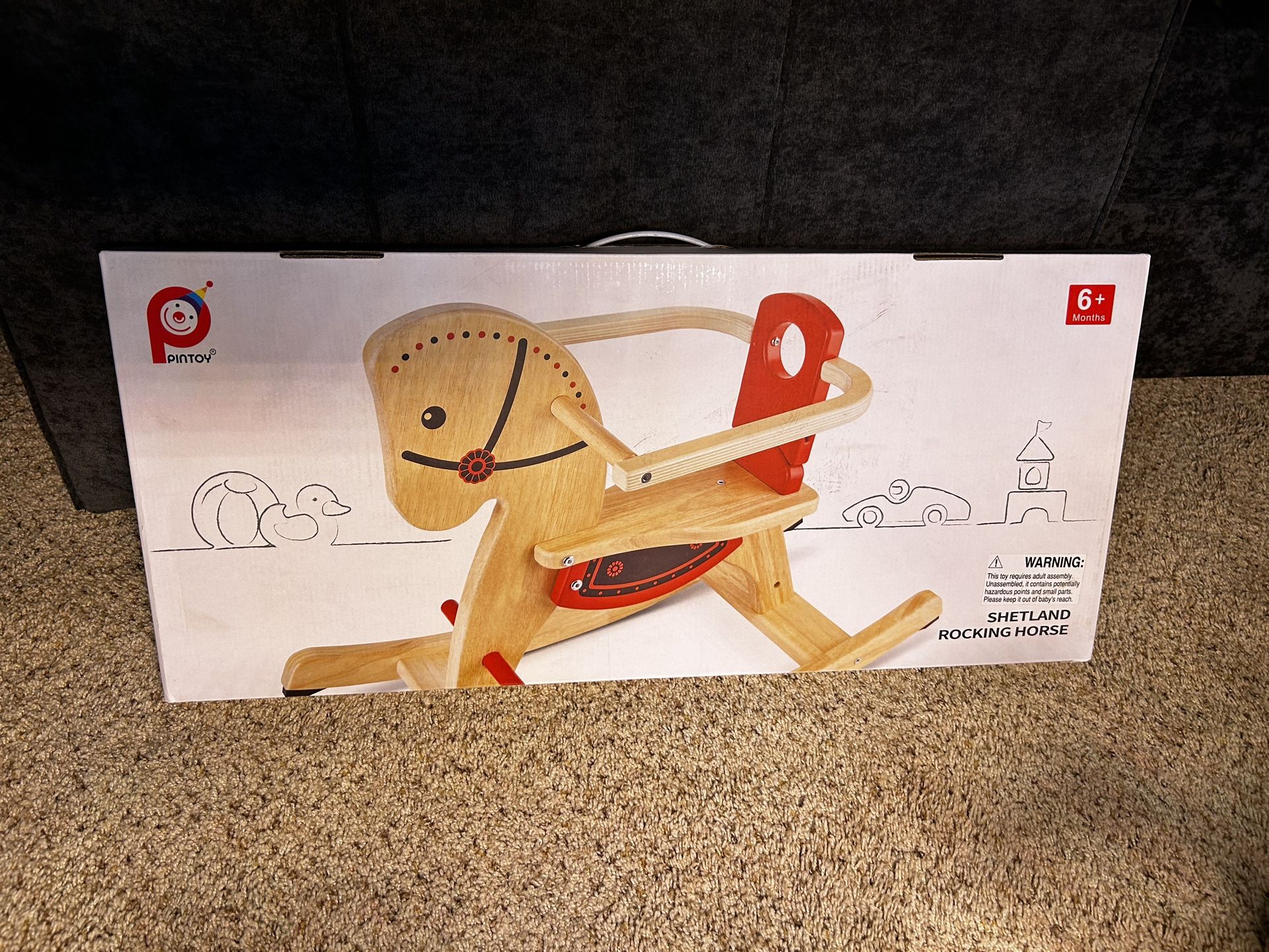 Pintoy Wooden Shetland Rocking Horse for Sale in Seatac WA OfferUp