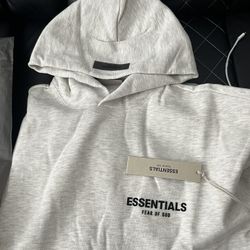 Fear of God Essentials Hoodie Light Oatmeal