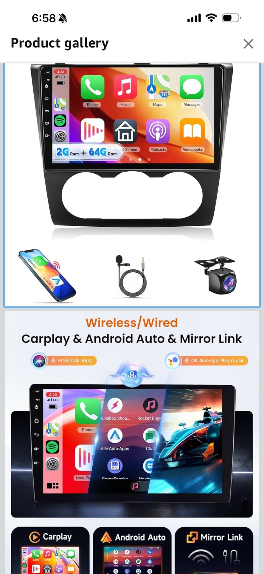 4Core 2G+64G Car Radio for Nissan Altima 2008 2009 2010 2011 2012 Carplay, Rimoody Car Stereo with Android Auto Mirror Link 9'' Touchscreen GPS WiFi H