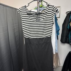 Women’s Black & White Striped Dress $3!!!