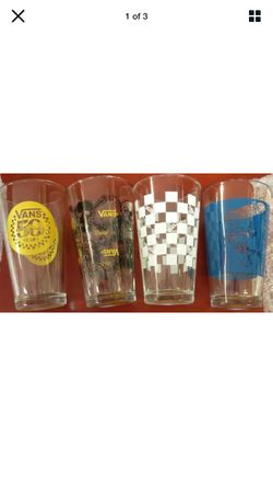 Vans 50th anniversary pint glasses