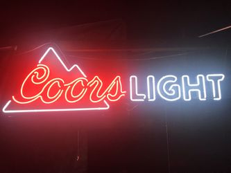 Coors light neon light 6 feet wide