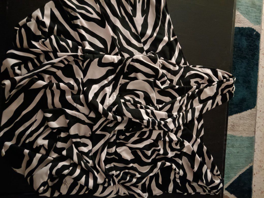 Mini Dress Zebra Print