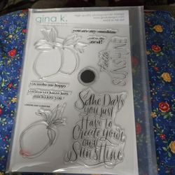 Gina K lemons & Sunshine Stamp & Die Set