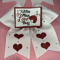 Valentines Little Mrs Lady Bug Bow