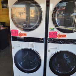LG ThinQ WashTower Single Unit Front Load Washer 4.5 Cubic Feet  AND  Gas Dryer 7.4 Cubic Feet 64