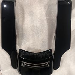 Vivid Black Stretched Fender Extension 09/25 Harley-Davidson Touring