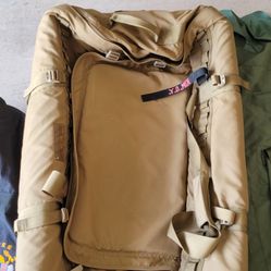 Tan Military Combat Duffle Bag Travel Size