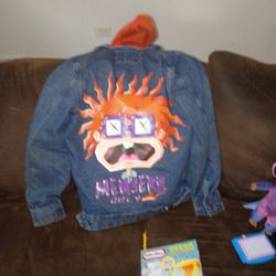 RUGRATS Jean jacket With Zipper And Button Up 