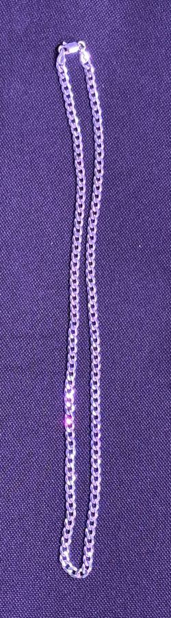 925 Italy Silver Cuban Link Chain – 18” – Classic Everyday Chain