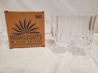 Highlights crystal drinking glasses