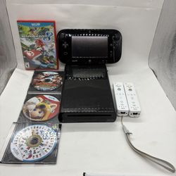 Nintendo Wii U WUP-101(02) Console Bundle Games Remotes GamePad Tested Mario