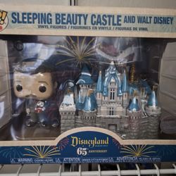 Brand New Pop 65th Anniversary Sleeping Beauty Castle and Walt Disney