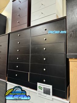 12 drawer black compressed cajonera Comoda mueble chest