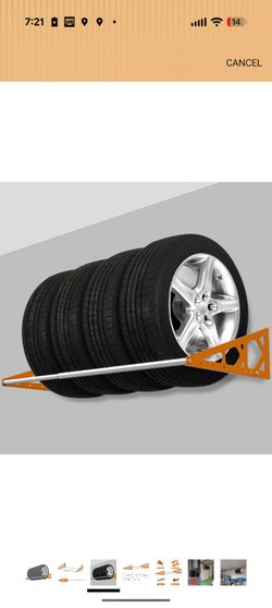 Wall mount tire rack