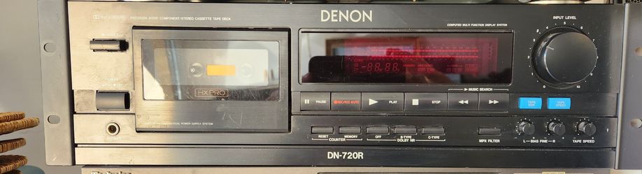 Denon DN-720R Stereo Cassette Tape Deck Works Perfectly