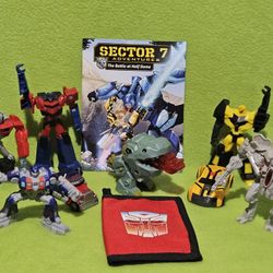 Transformers Figure + Book & Wallet Bundle 