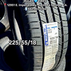 225/55/18 MICHELIN DEFENDER •Brand new tires / Llantas nuevas ¤ DM 📞 for a Quote.
