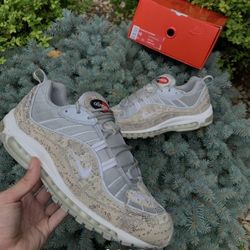 Nike Air Max 98 Supreme Snakeskin w Box WORLD FAMOUS (reflective)
