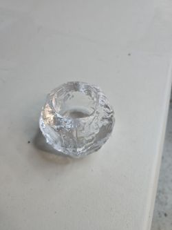 Kosta Boda snowball candle holder large