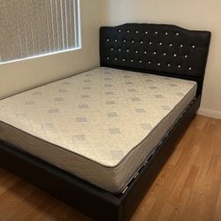 Full Size Bed Frame With Mattress 