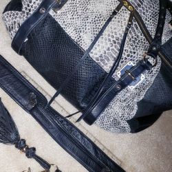 100% Leather Duffle Bag