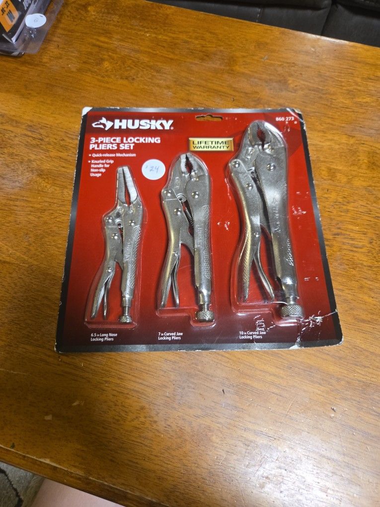3 Piece Locking Pliers Set