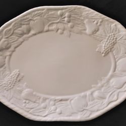 Nature Tabletops Unlimited White Oval Serving Platter 