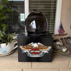 Harley Davidson 3/4 Helmet with Face Shield