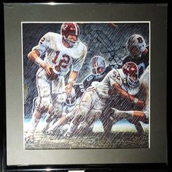 Signed Kenny Stabler"Run In The Mudd" By Daniel Moore  