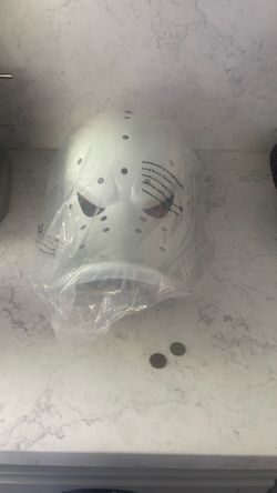 White Jason Hockey Style Halloween Mask DUCks mask