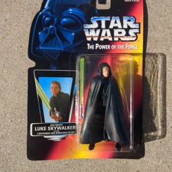 Hasbro Star Wars Power Of The Force Jedi Knight Luke Skywalker Action Figure New In Box