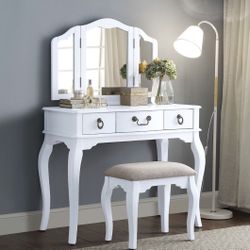 Brand New 3 PC White Vanity Set