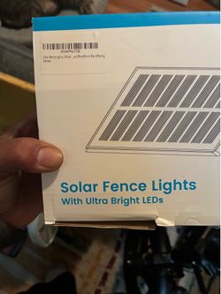 Solar fences light