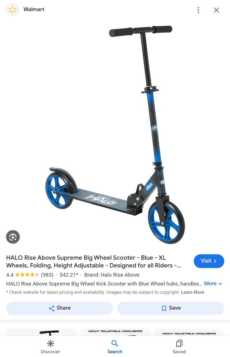 New In Box Halo Scooter