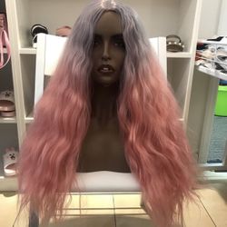 Human Hair Blend Wig