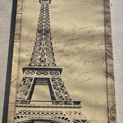 Older Eiffel Tower Wall Art Painting 