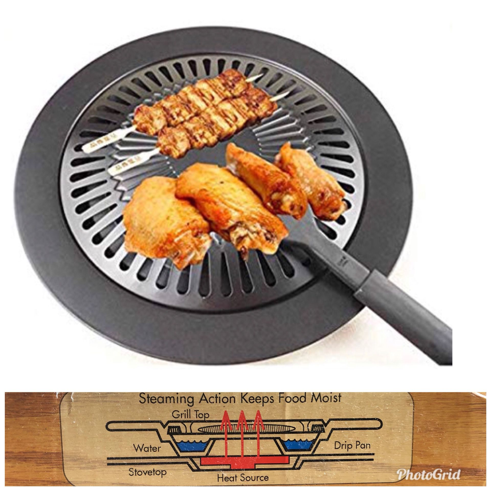 🥩 Korean Style BBQ Grilling/ Cooking Pan 🔥 Non Stick Stovetop Home 🥘 or camping ⛺️ $15 each or 2 for $25